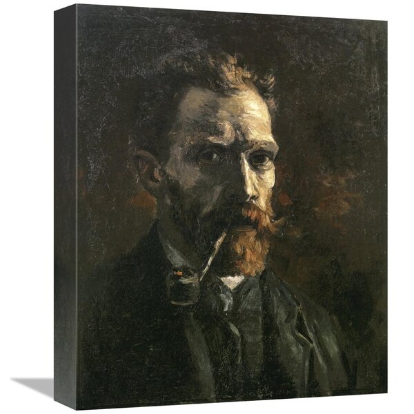 Vault W Artwork Self Portrait With Pipe By Vincent Van Gogh Print On